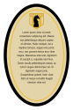 Knight Oval2 Golden Beer Labels